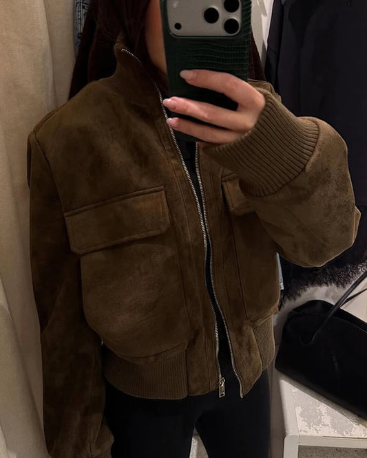 Solane Bomber con Collo Alto