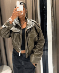 Bomber Hanna in ecopelle