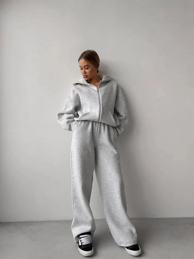 ZEYA - Sofia Oversized Hoodie Track Set