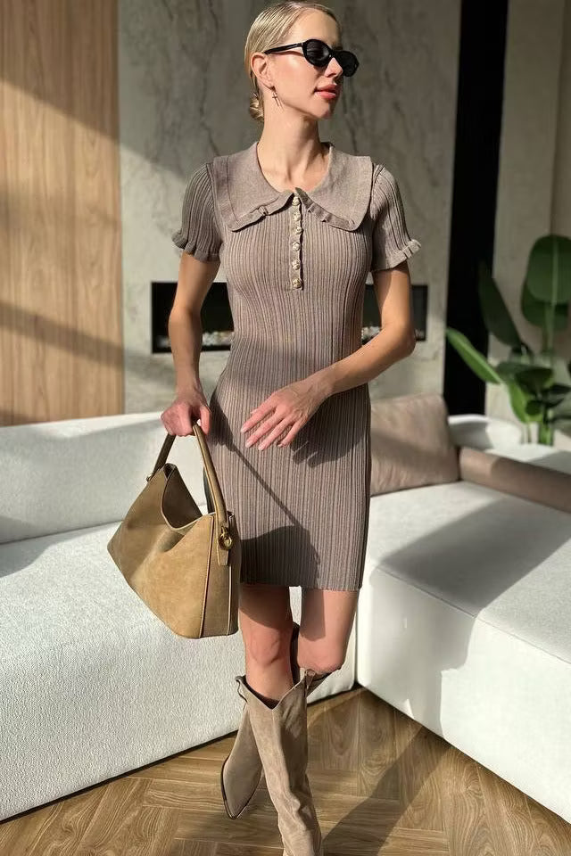 Abito‑maglione Sophia con trecce