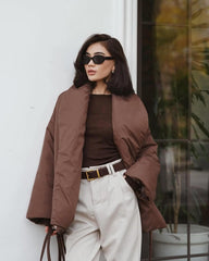 Cappotto Stassy con cintura a fiocco