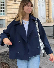 Suzy Cappotto Corto Doppiopetto