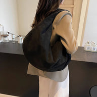 Borsa Hobo in camoscio sintetico Sylvie