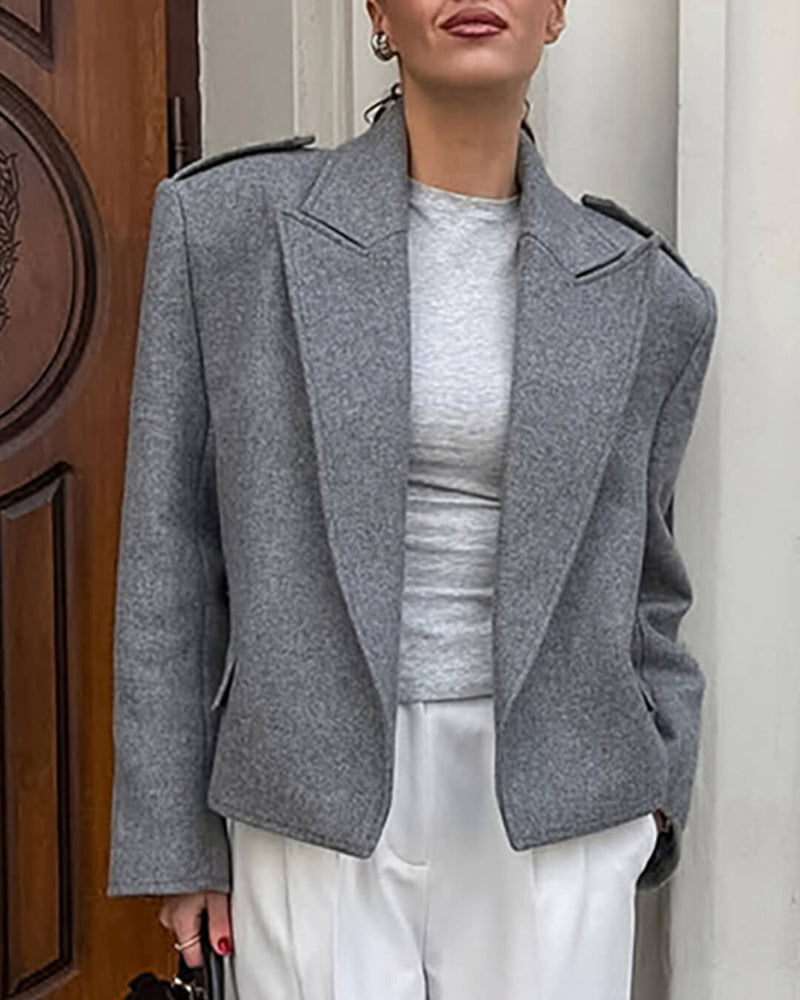 ZEYA - Tatiana Blazer with Shoulder Pads