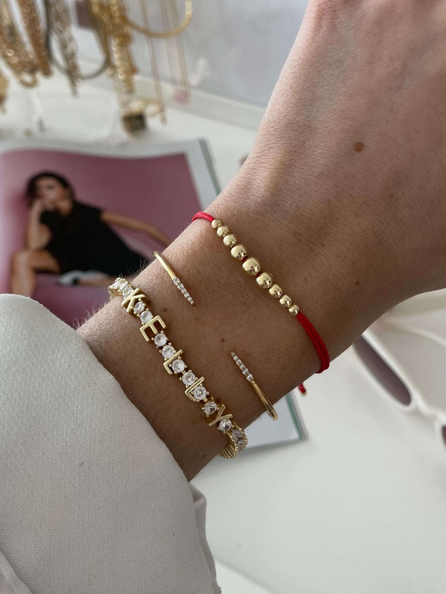 ZEYA - Tennis Bracelet With Letters
