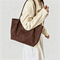 Borsa Tote in camoscio sintetico Tessa con Pochette