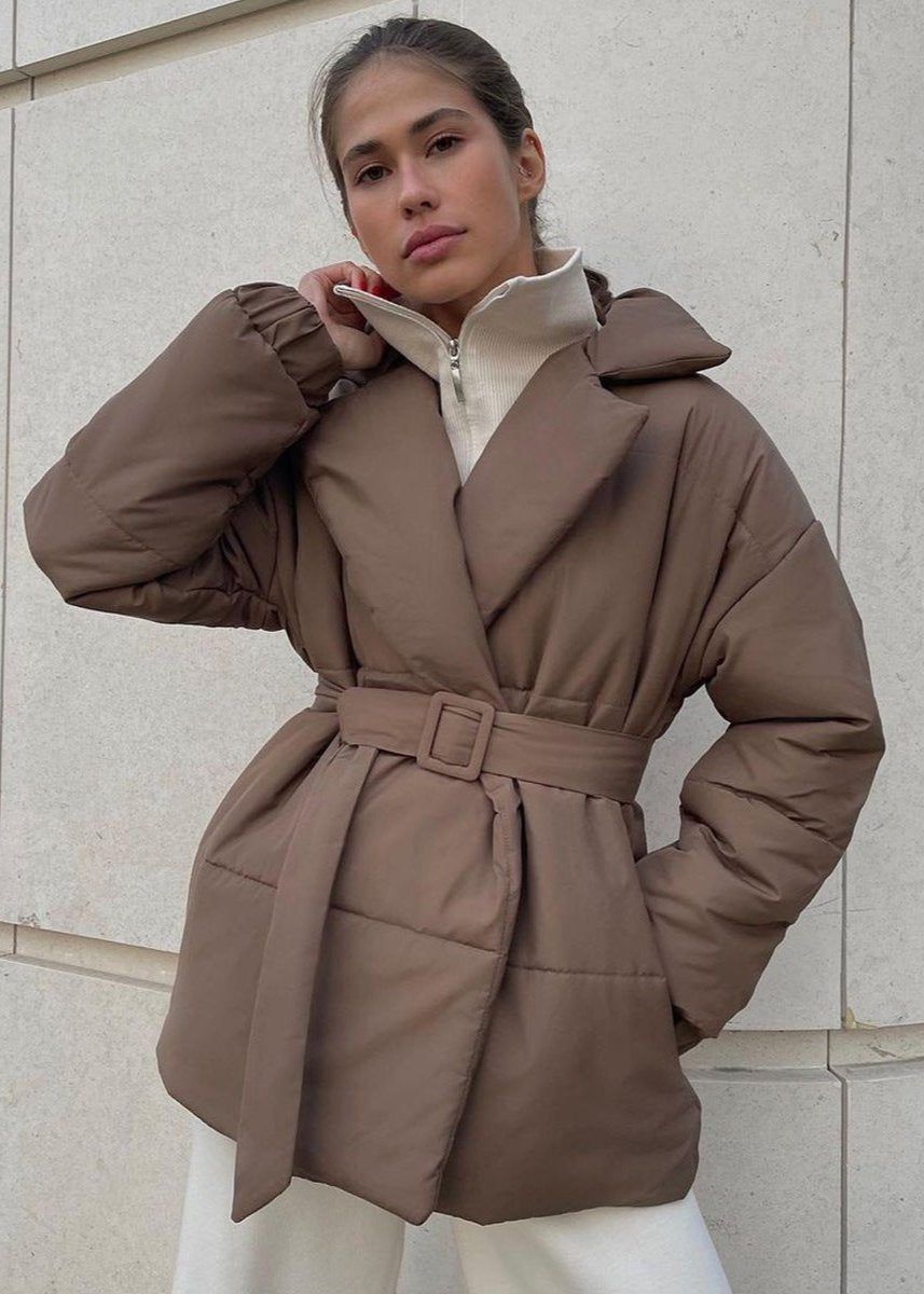 ZEYA - Thalia Belted Puffer Jacket