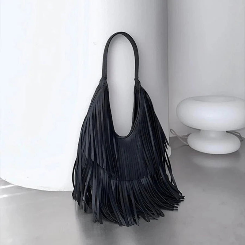 ZEYA - Valerie Tasseled Hobo Bag