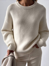Maglione lavorato a maglia Via Creme