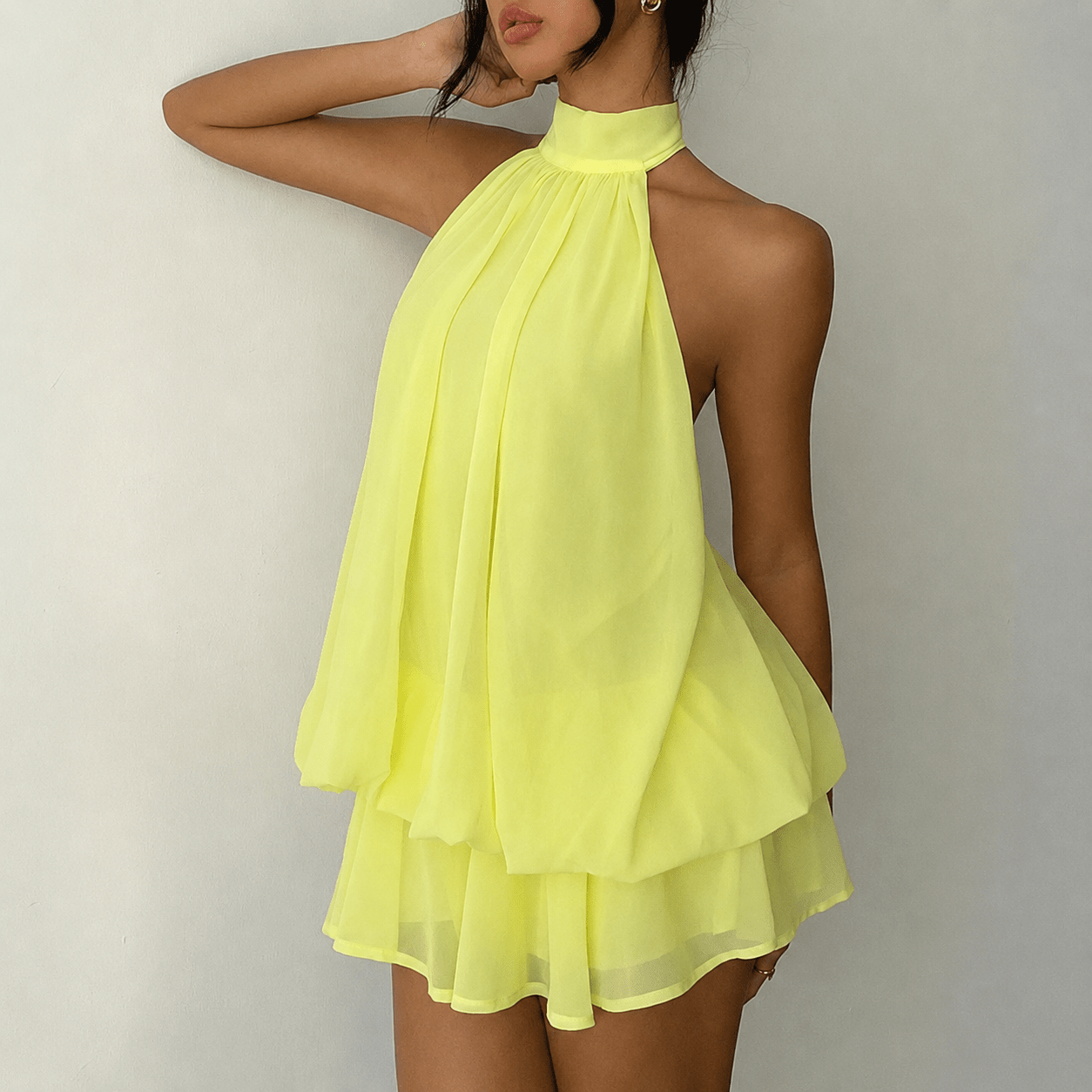 ZEYA - Viviana Halter Backless Mini Dress