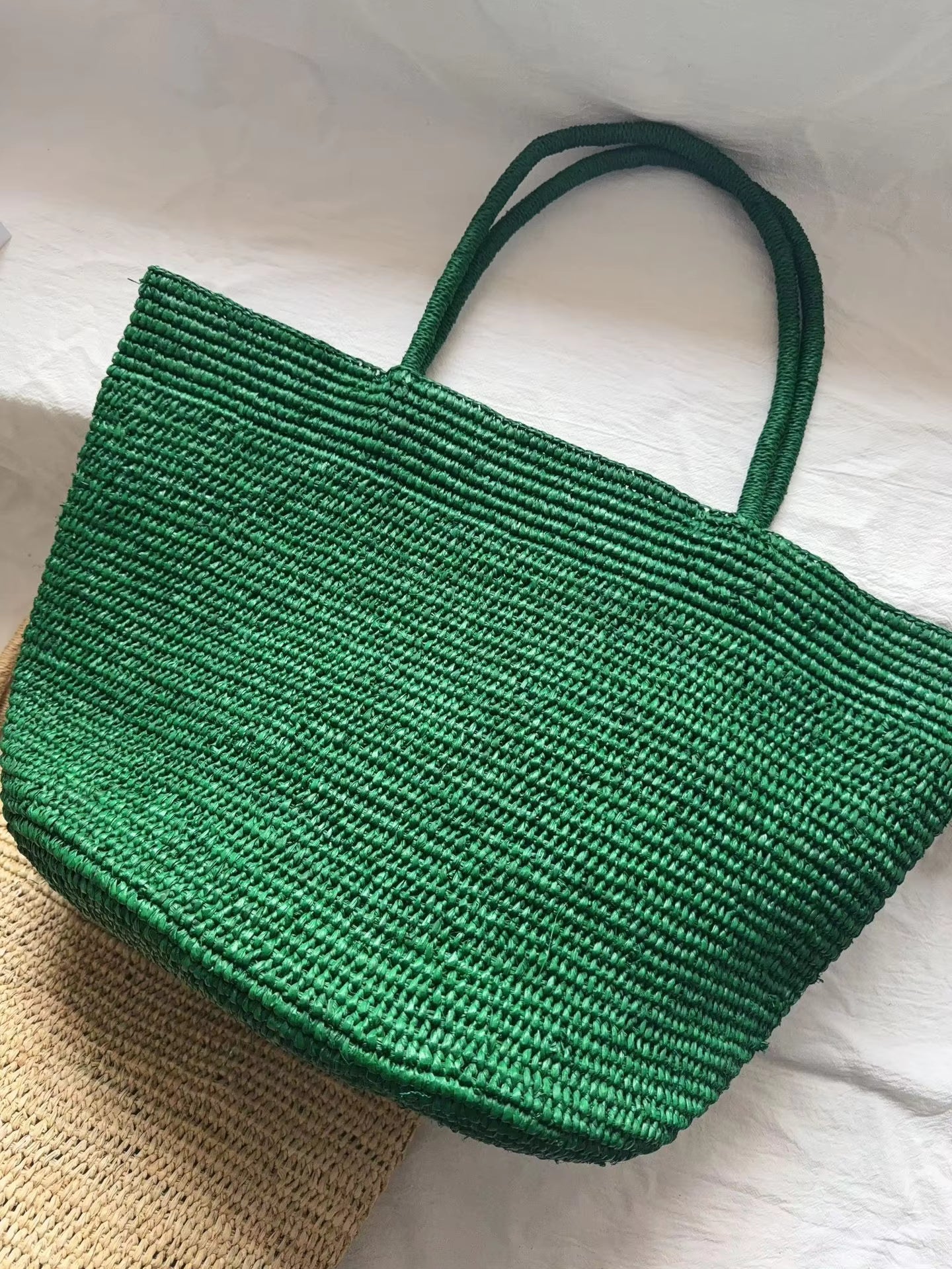 ZEYA - Vivienne Handwoven Rattan Tote