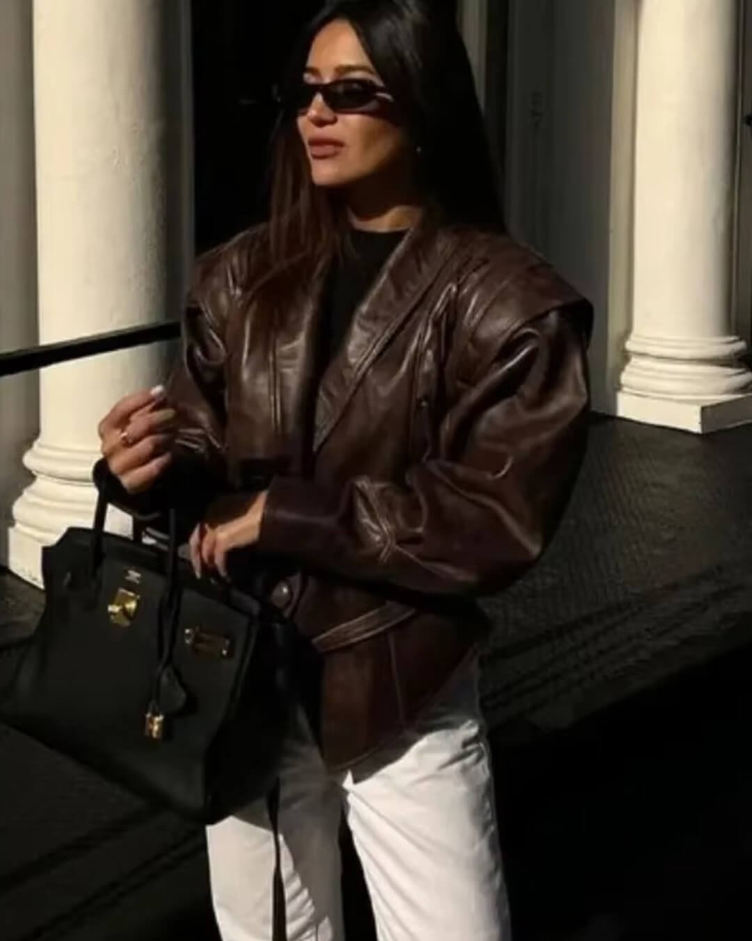 ZEYA - Zora Biker Faux Leather Jacket